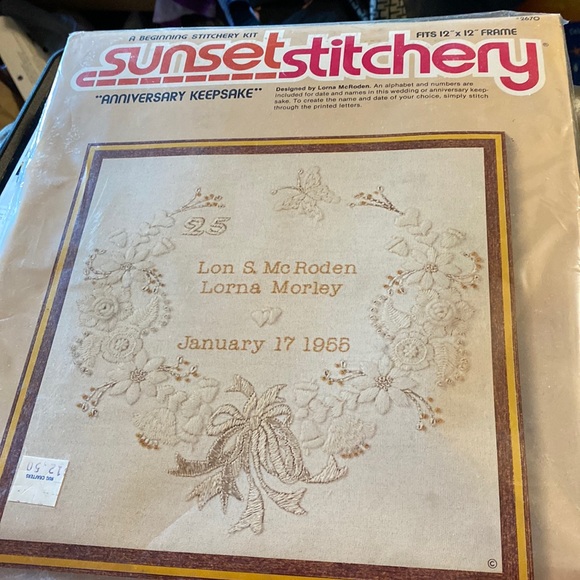 Sunset Stitchery Office New Sunset Stitchery Anniversary Keepsake A